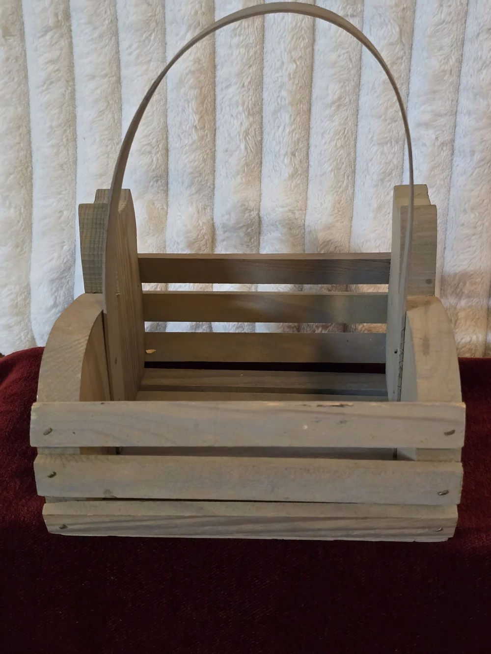 Vtg Sawmill Critters Handcrafted Wood Cat Basket Caddy Hand Painted - Tennessee